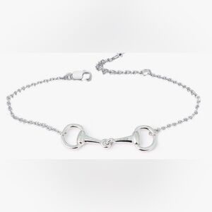 Gorgeous upscale Neiman Marcus 925 Silver  Horse Bit Bracelet